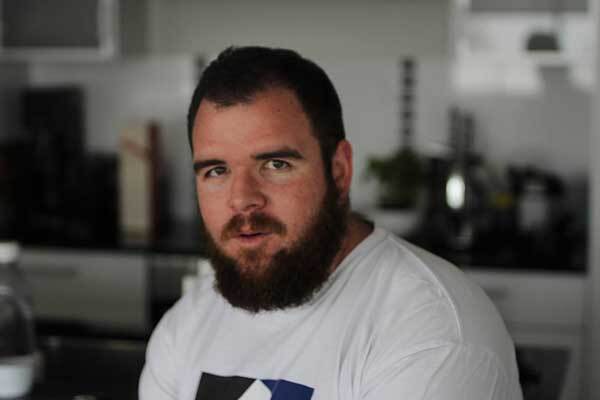 New Zealand Male Voice-Over taking a break from recording.